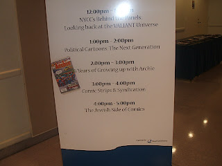Sign showing the schedule for the room