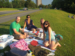 Letter M Picnic at Westboro Beach, July 2010. Dan, Jocey, Tor and Pam