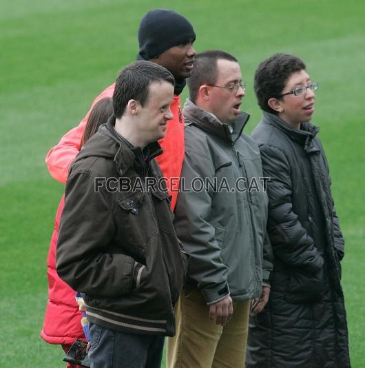 [barcelona+training+samuel+eto]