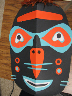 Lines, Dots, and Doodles: Inuit inspired masks, 5th Grade