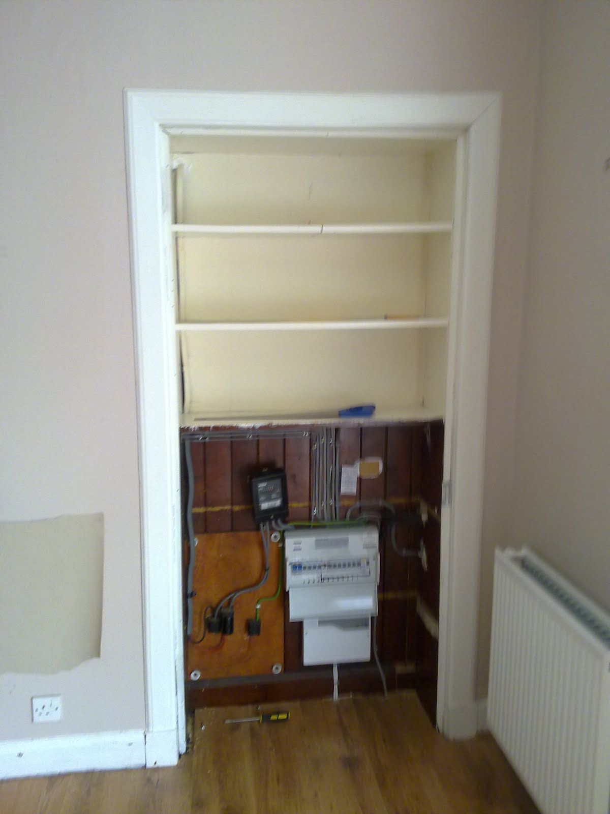 FRAZER JESS JOINERY AND MAINTENANCE Meter cupboard alcove