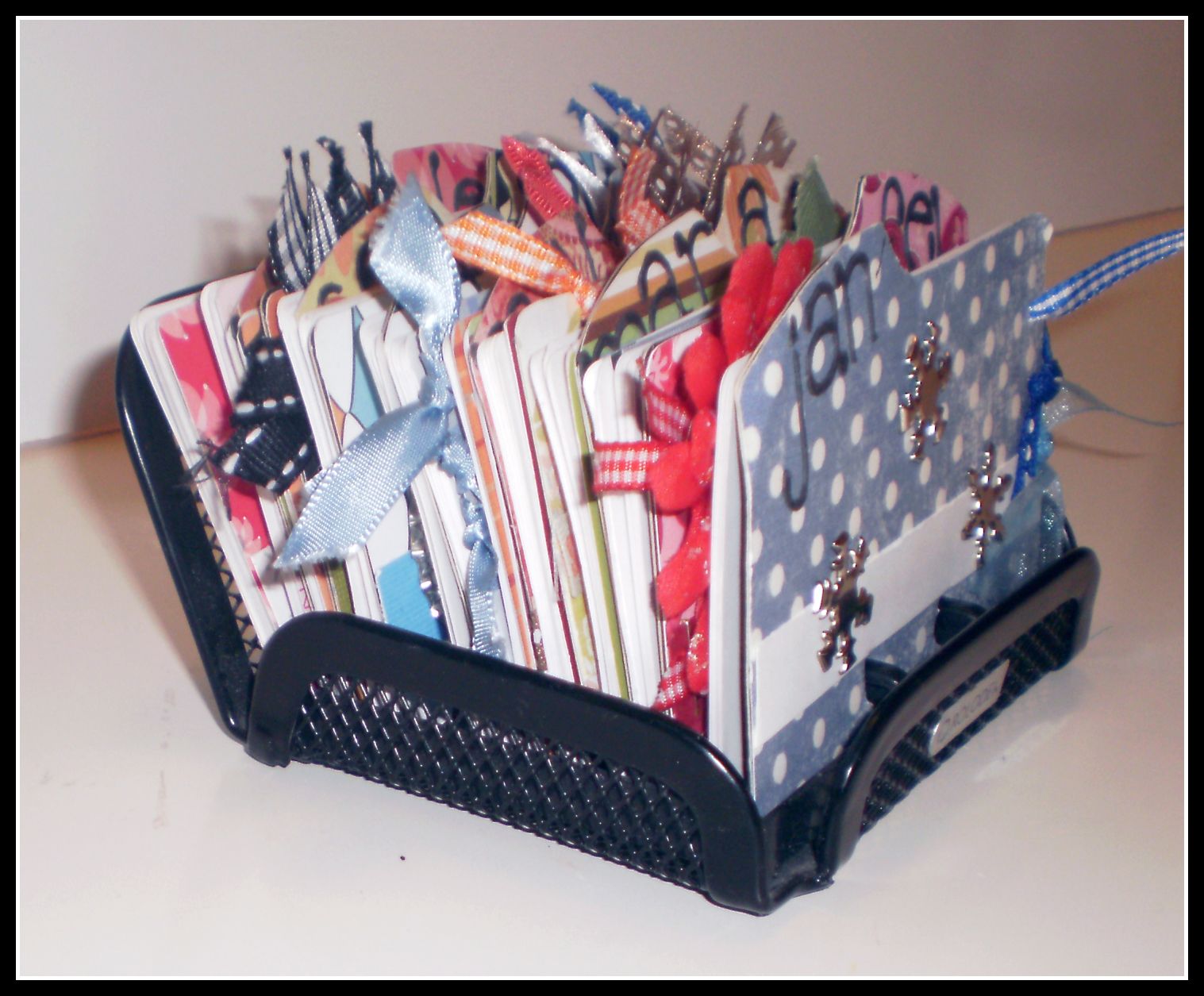 Crafty Girls Rolodex turned Birthday Calendar!
