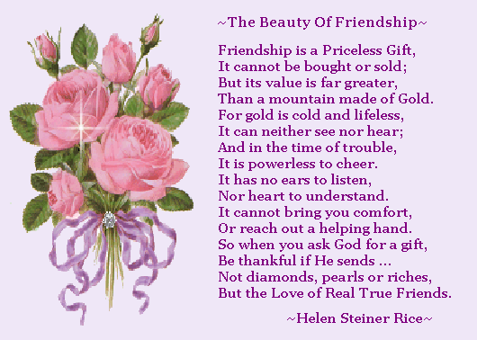friendship wallpapers with poems. friendship poems love and