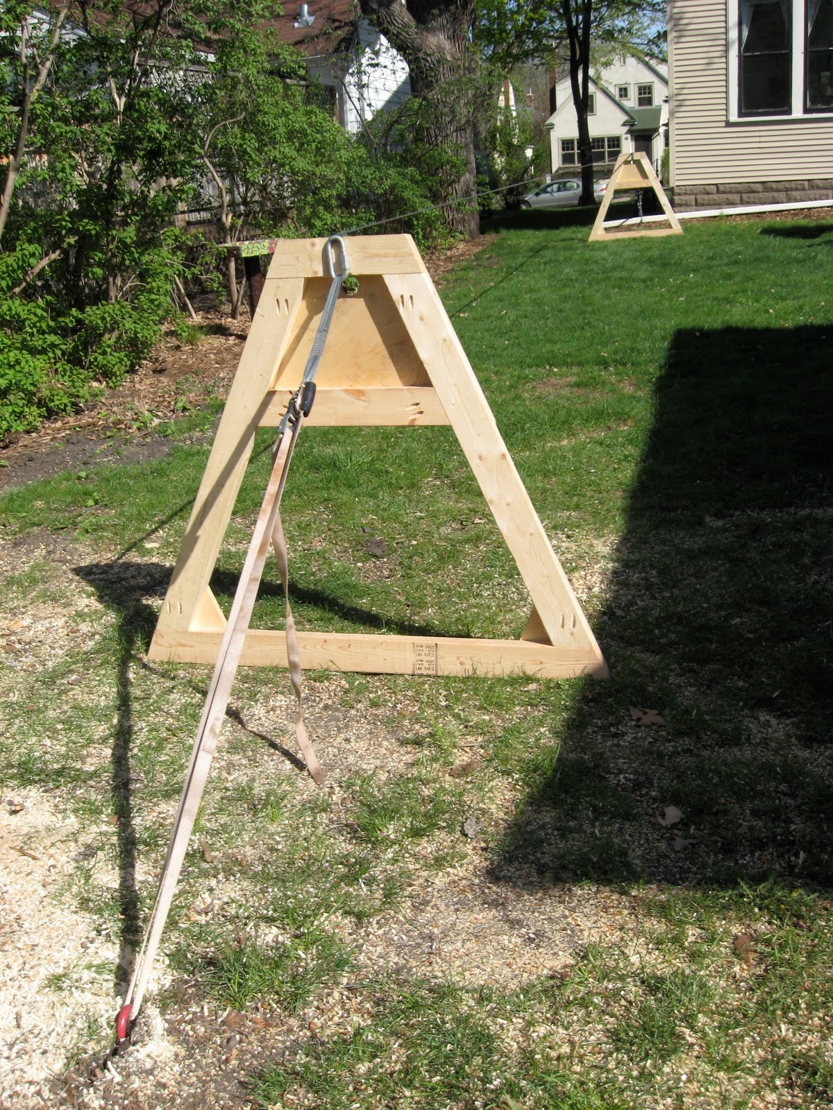 Slackline Setup