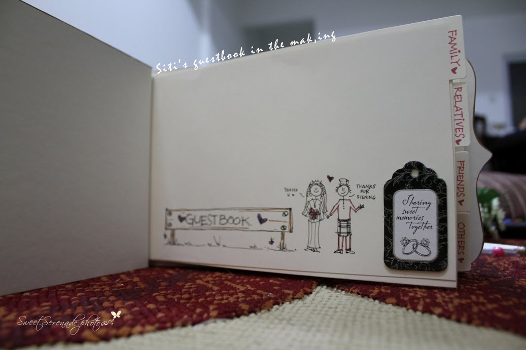 My S'crap'book of Life First Scrapbook Project A wedding Guestbook.