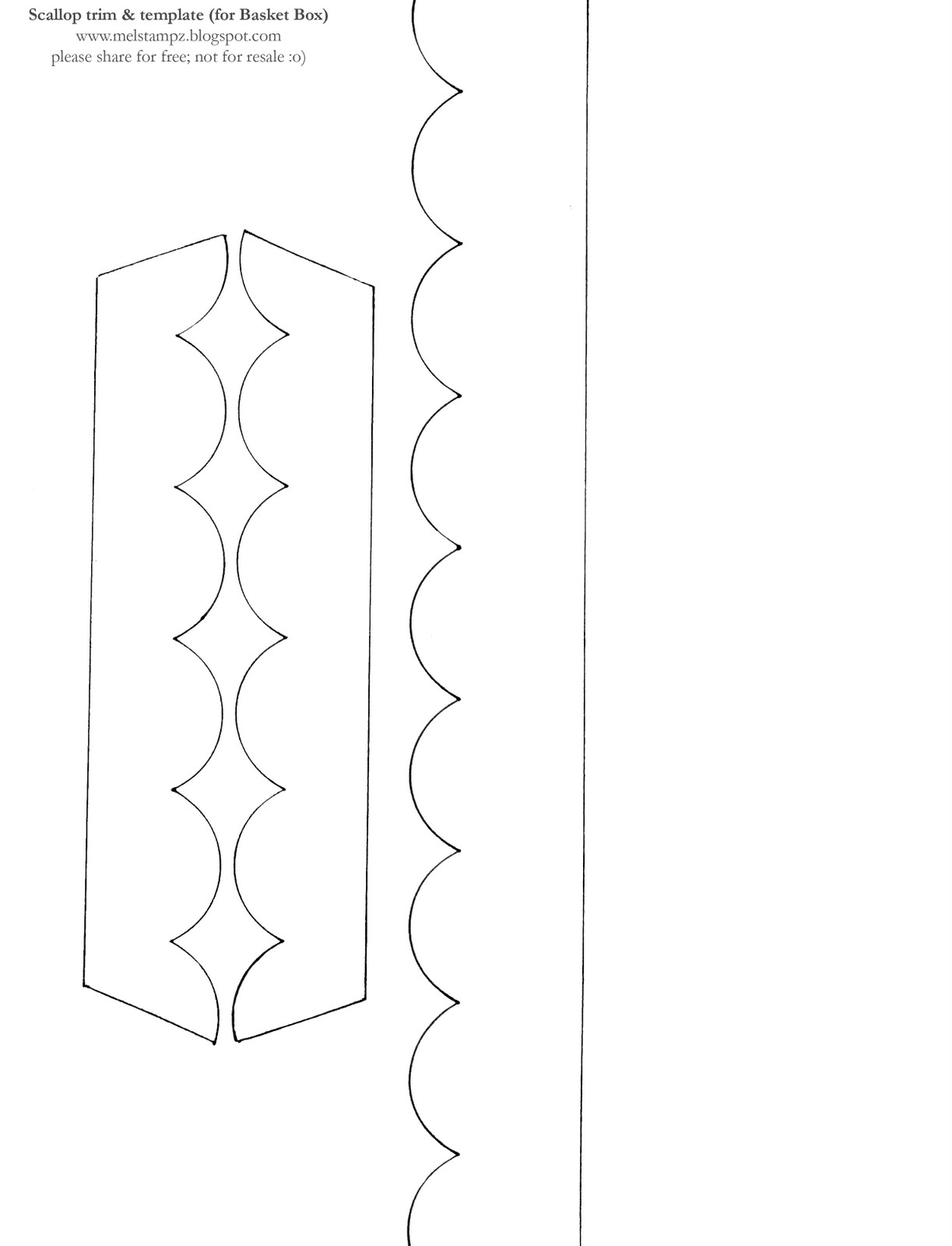 independent stampin up demonstrator scallop trim template scallop template