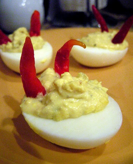 The 99 Cent Chef Devilish Deviled Eggs