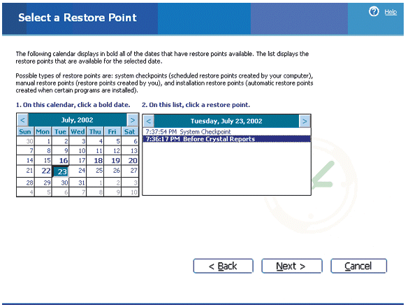 System Restore Point