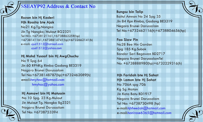 Bpy92 address,email& contact No.