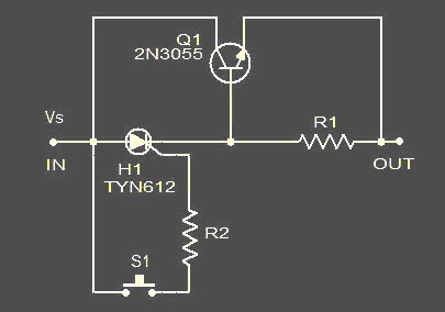 Rangkaian Sekring|fuse Otomatis Simple electronic fuse