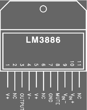 IC LM3886 68 Watt Audio Power Amplifier LM3886 68 Watt Audio Power Amplifier