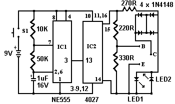 Rangkaian Transistor Tester