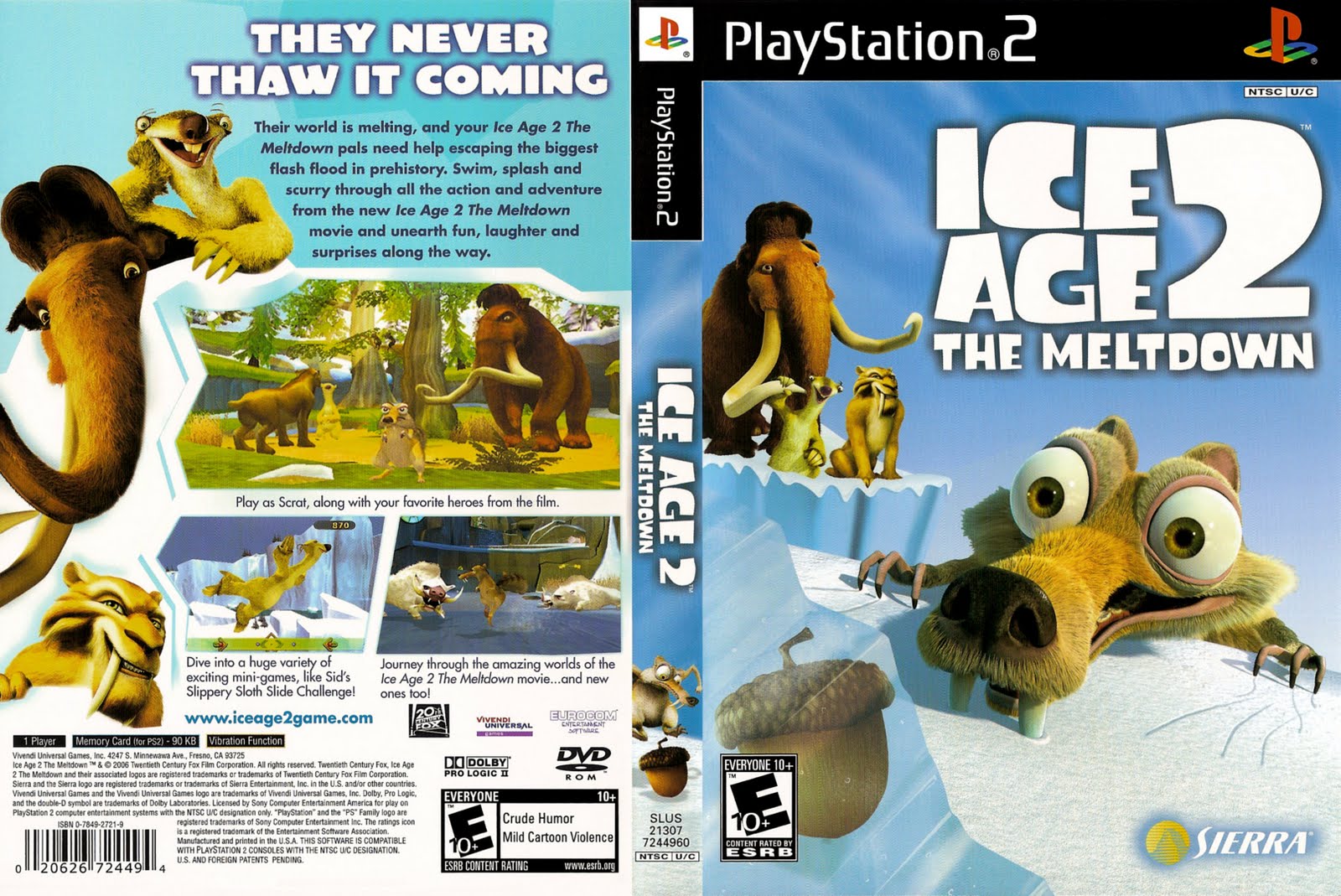 Games Covers Ice Age 2 The Meltdown PS2