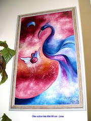 Ave do Paraiso - Óleo sobre tela 60x100 cm