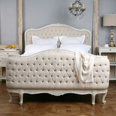 Beds  Mirrors on Louis Xv Corbeille Antoinette French Bed With Chaise   Mirror