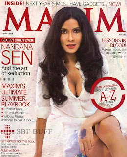 Nandana's super art of seduction in May 2009 issue of Maxim Magazine...