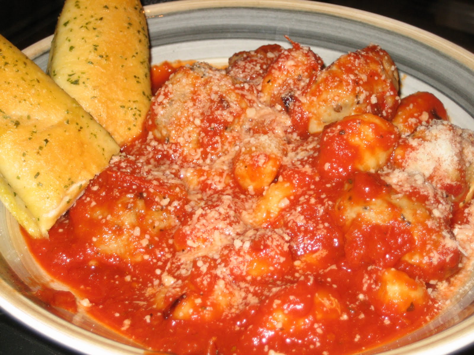 Crack An Egg Mini Chicken Sausage Meatballs with Gnocchi and Tomato Sauce