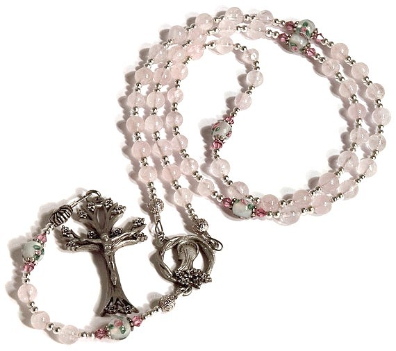 Pink Dogwood Rosary