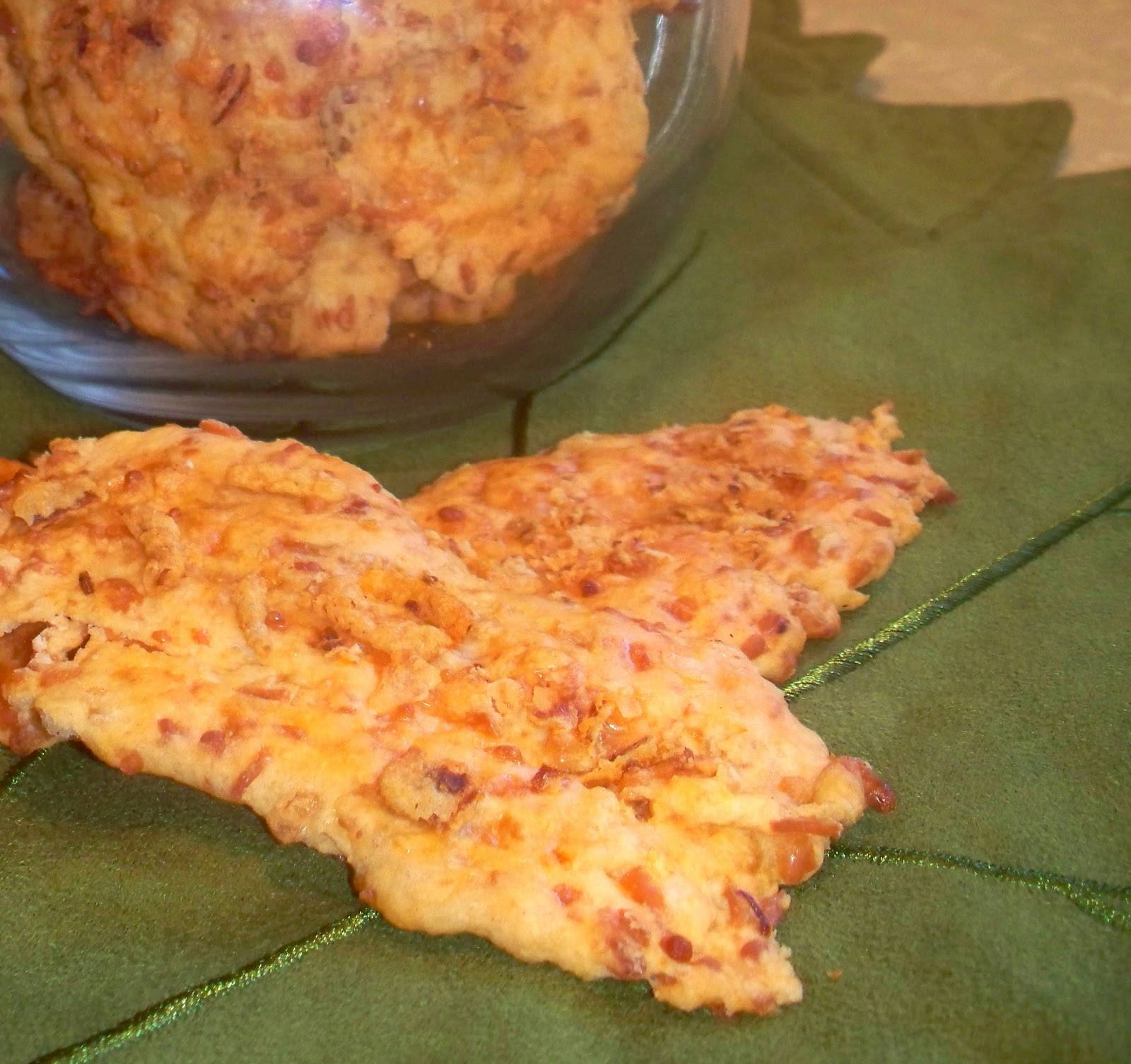 Baking On A Buck Cheesy Onion Flatbread Crisps
