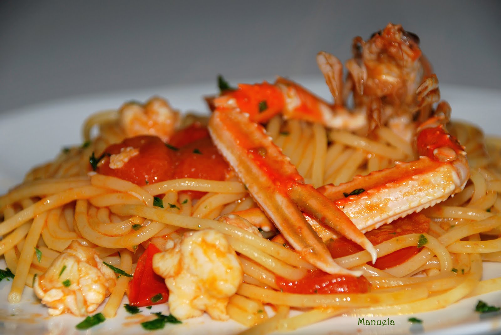 La via delle spezie Spaghetti con gli scampi...