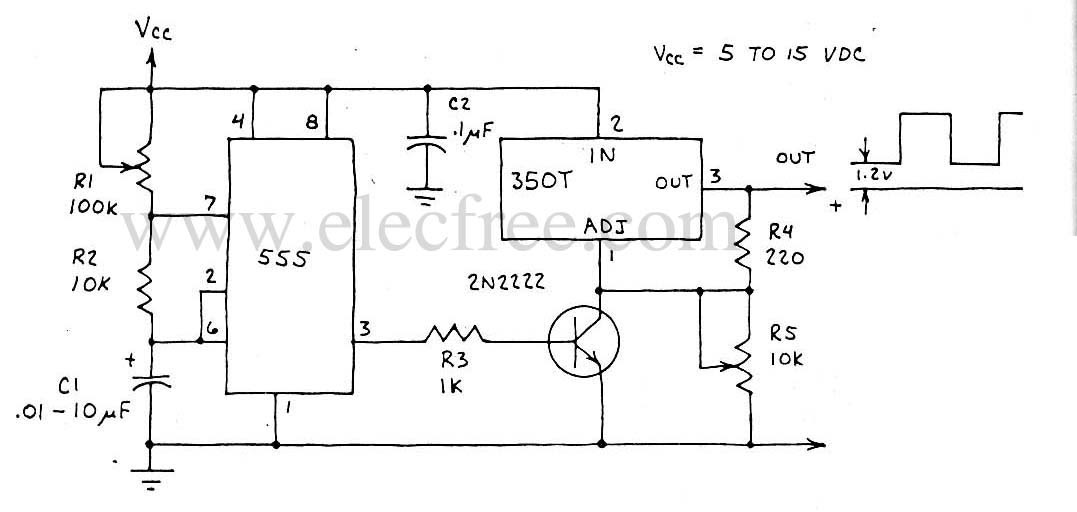 Circuit Electronics LM350T Power Pulse Generator