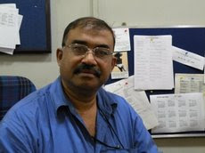 ။ Bhaumik at BBC Kolkata Office ။