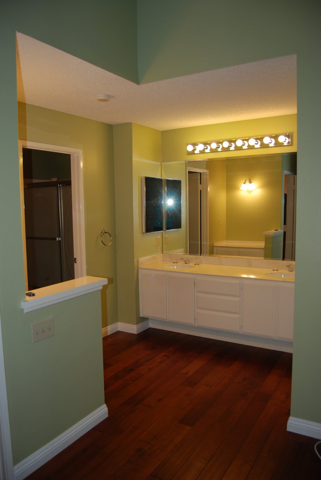 * Remodelaholic * New Twin Vanities; Master Bathroom Remodel