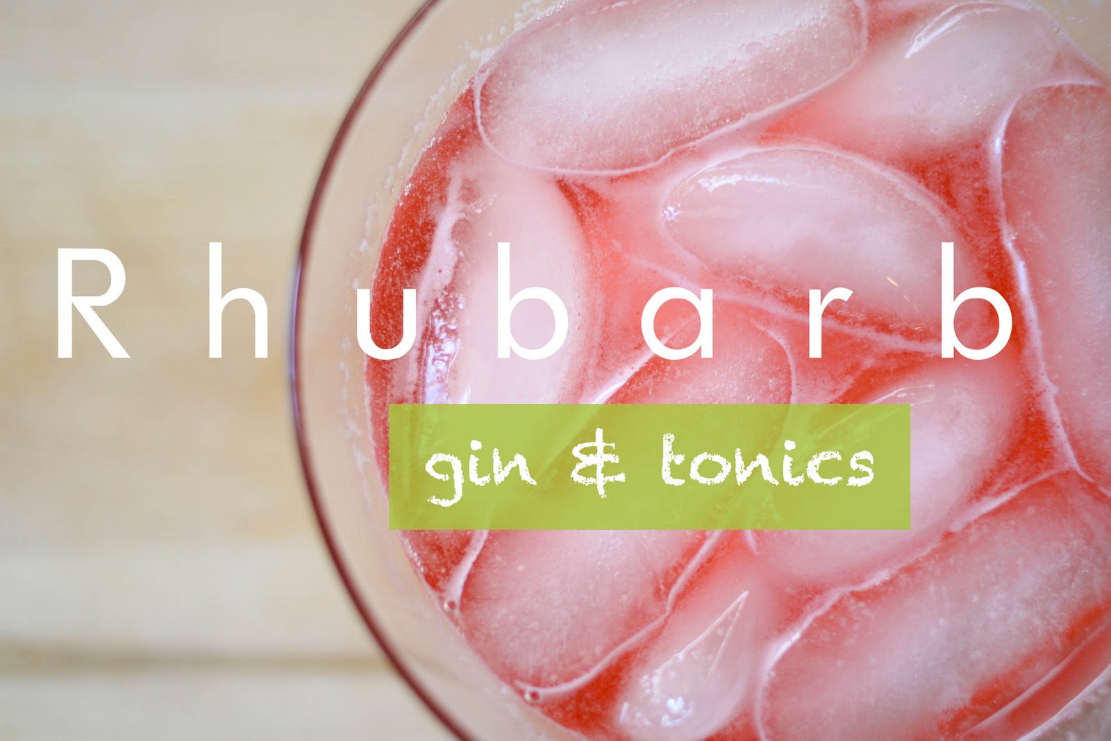 Unedeux senses Rhubarb Gin & Tonic