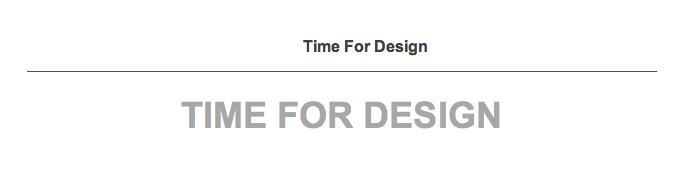 TimeForDesign