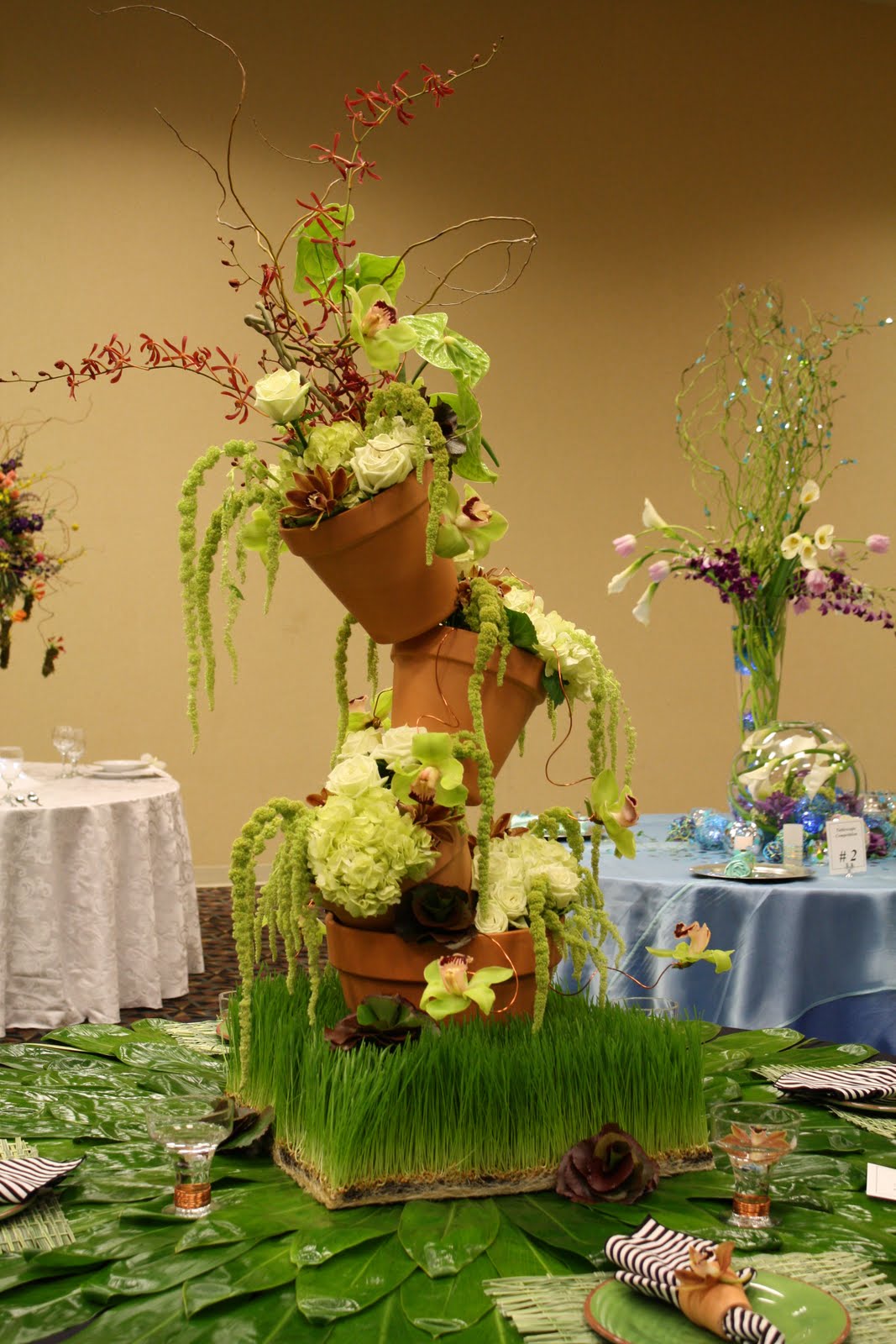This was my favorite entry in the tablescape competition, by designer Jane Lindley of True