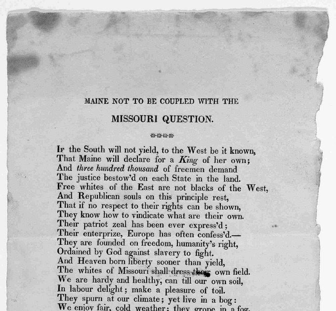 Elektratig "To be coupled with slaves, [Maine] will never agree"