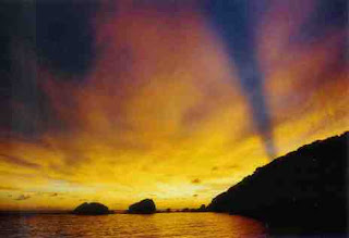 Sunset at the Similan islands