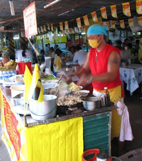 Cooking up some vege food, Phuket Town