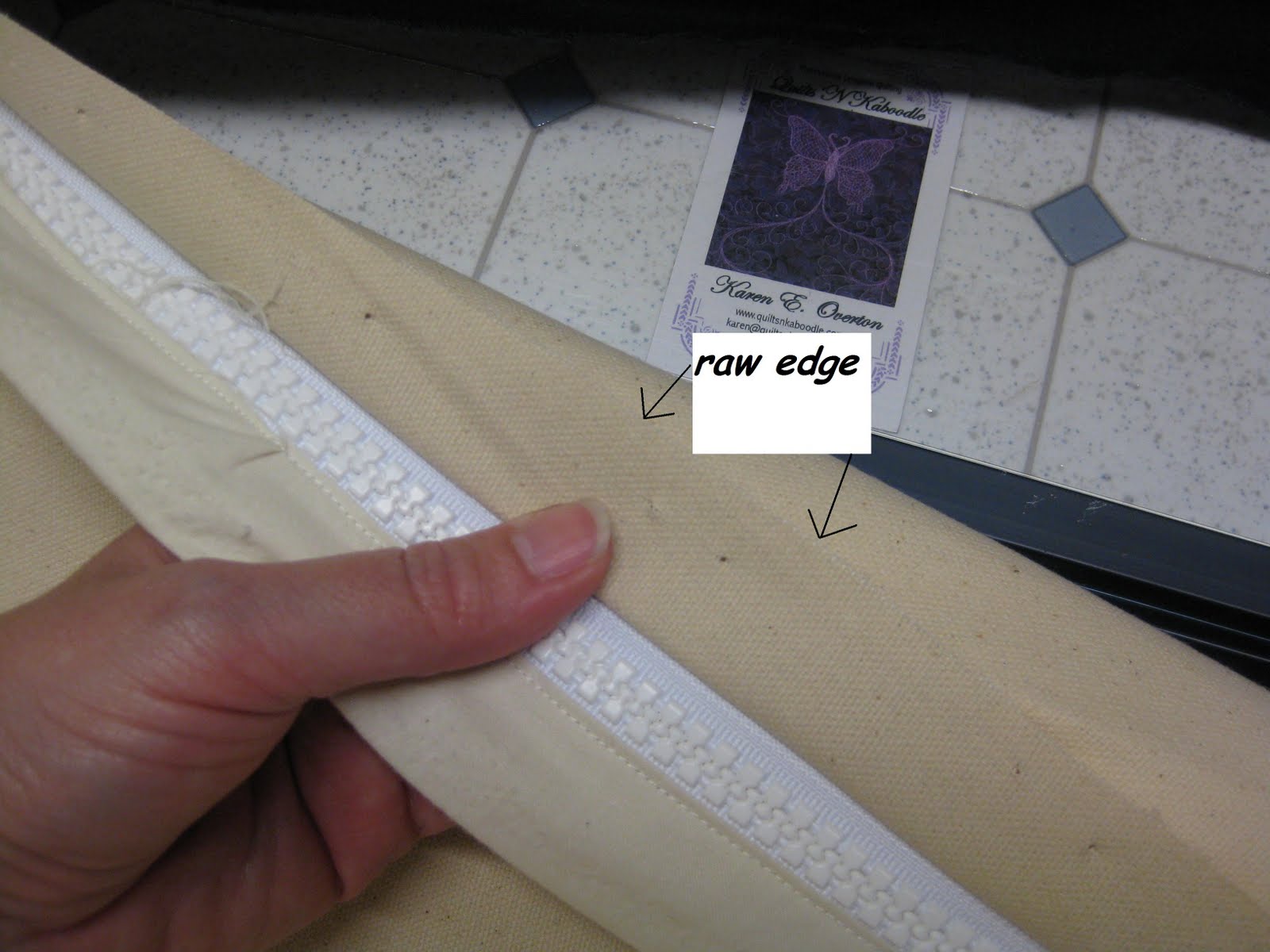 The Quilt Rambler Attaching Zippers to Longarm Leaders