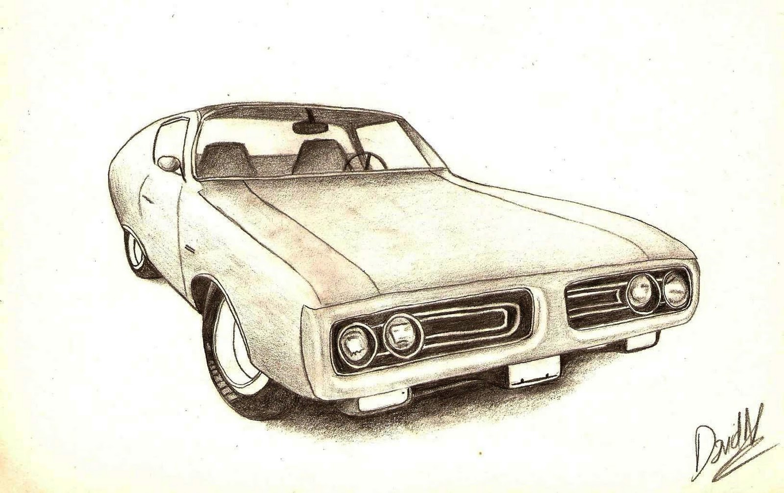 Desenhos a Carvão - David Nogueira: Carros