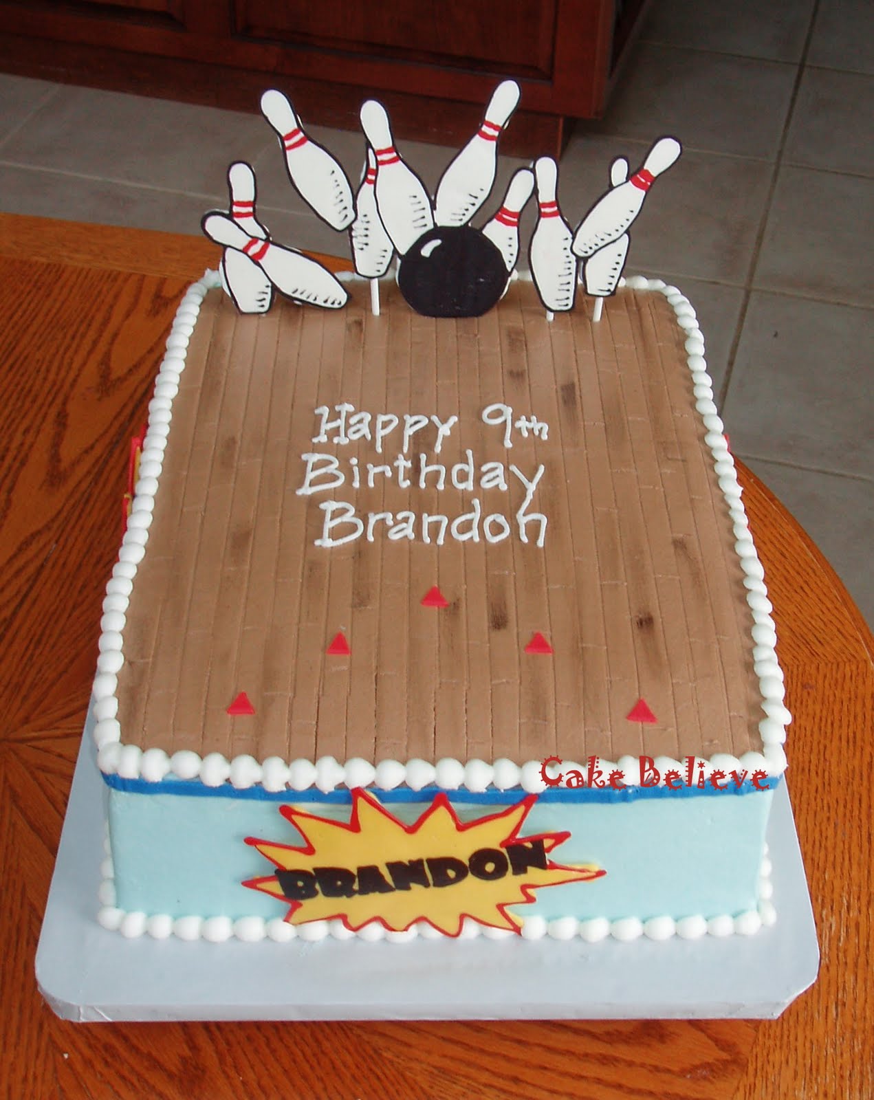 Bowling Lane Cake