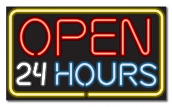 24 hrs Open