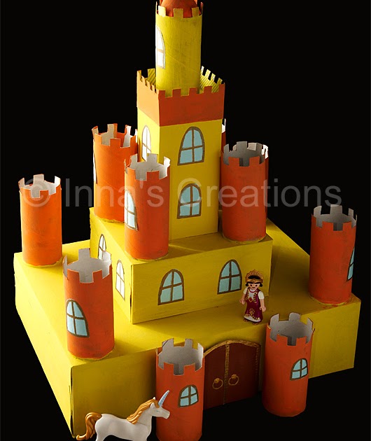 Kids' Castles Toilet paper roll castle