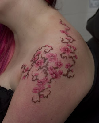 The cherry blossom tattoo design is one of the most beautiful and popular 