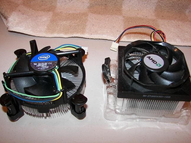 Scientia's Blog: A First Look At AMD And Intel Stock Coolers