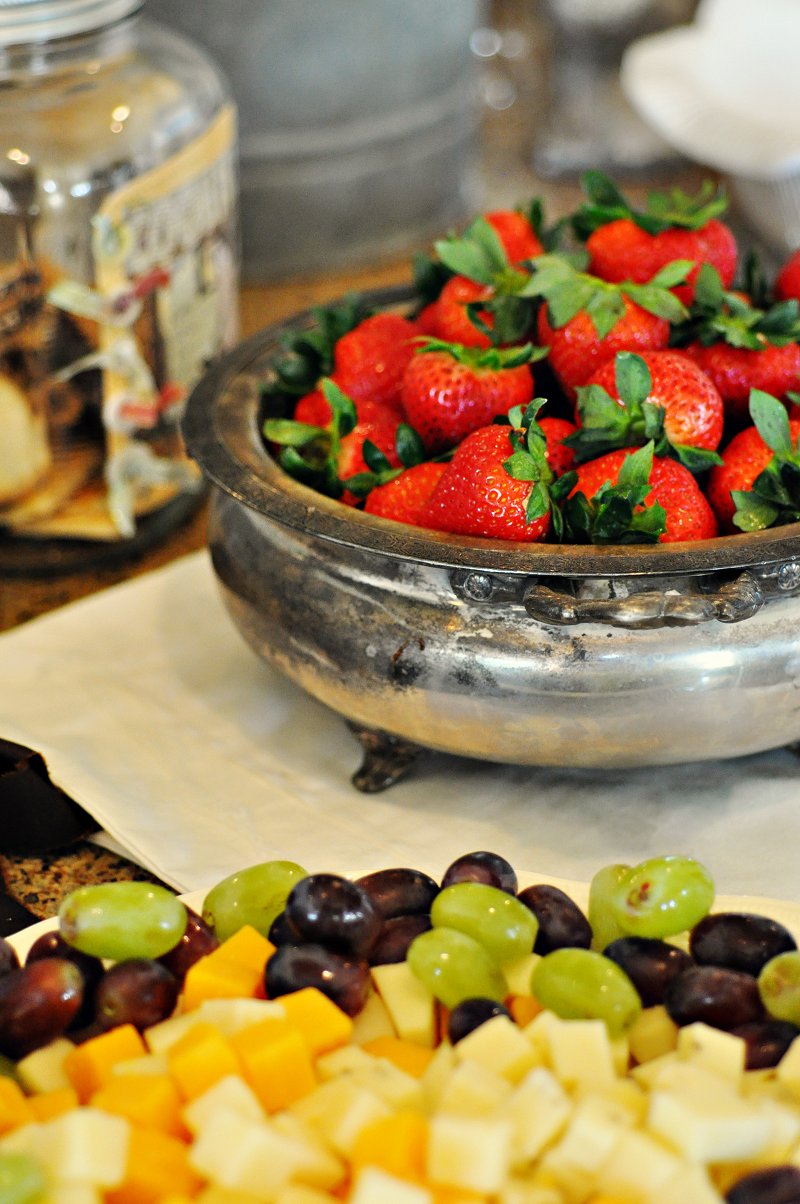 Not So Shabby Wine and Cheese Table Display...