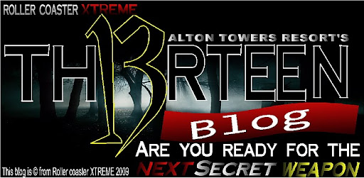 Alton Towers Resort's Thirteen Blog