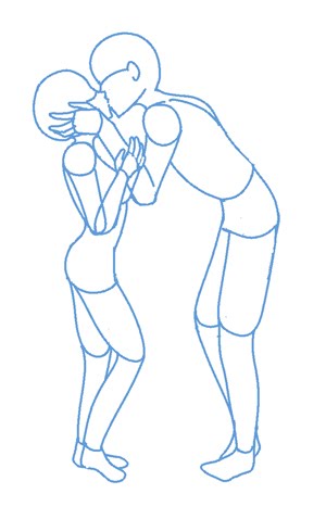 Anime Pose Reference Blog: Poses - Male and Female - Kissing Standing