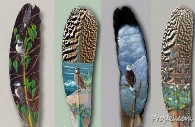 God S Wings Painted Feathers God S Wings Painted Feathers