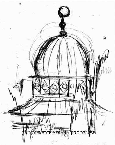 Mosque Pencil Drawings