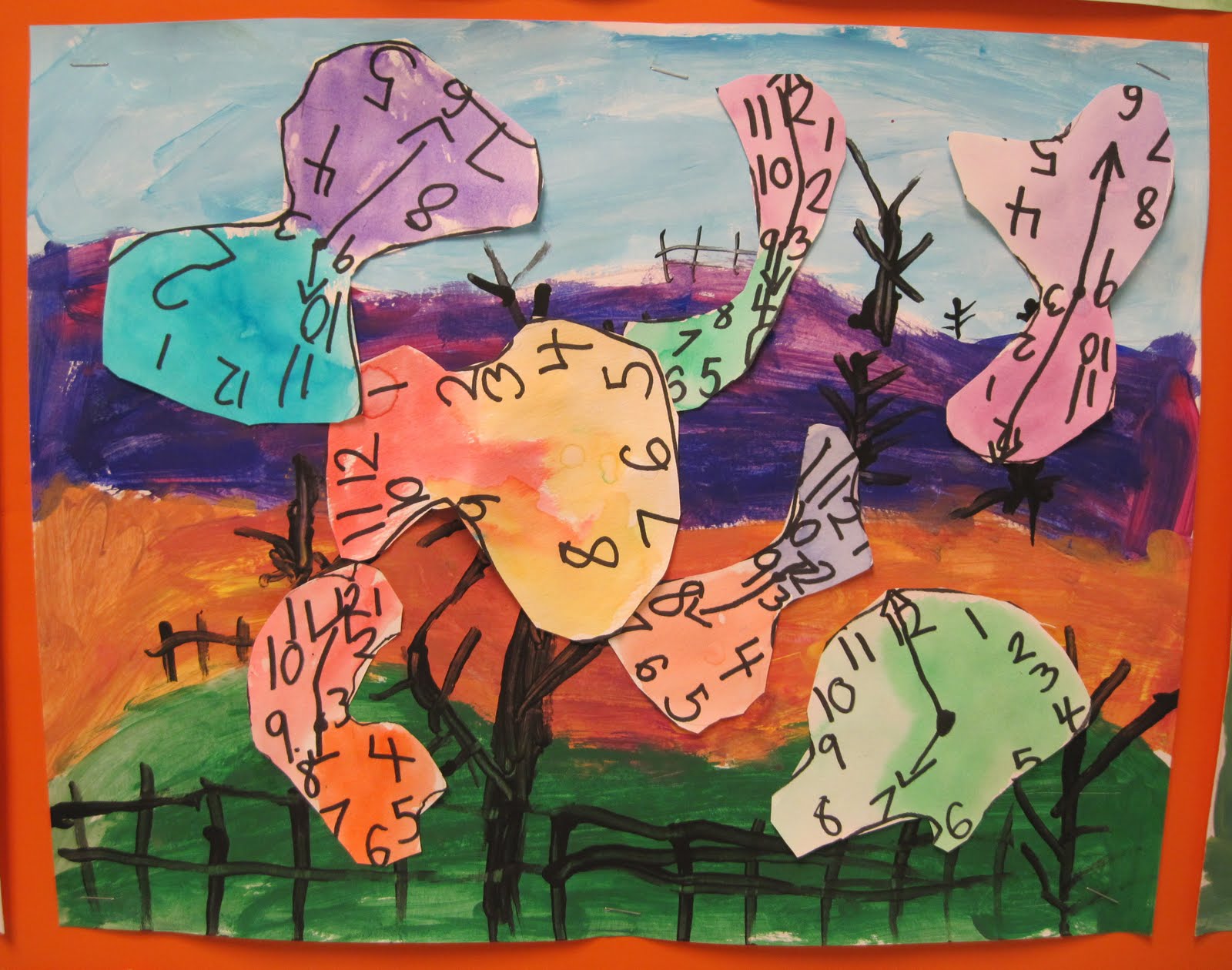 There's a Dragon in my Art Room: More Surrealism - 2nd grade landscapes