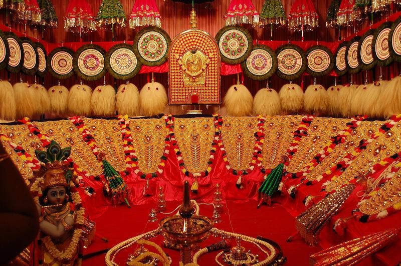 Fragrance Of Thought Flowers Trichur Pooram Procession Decorations
