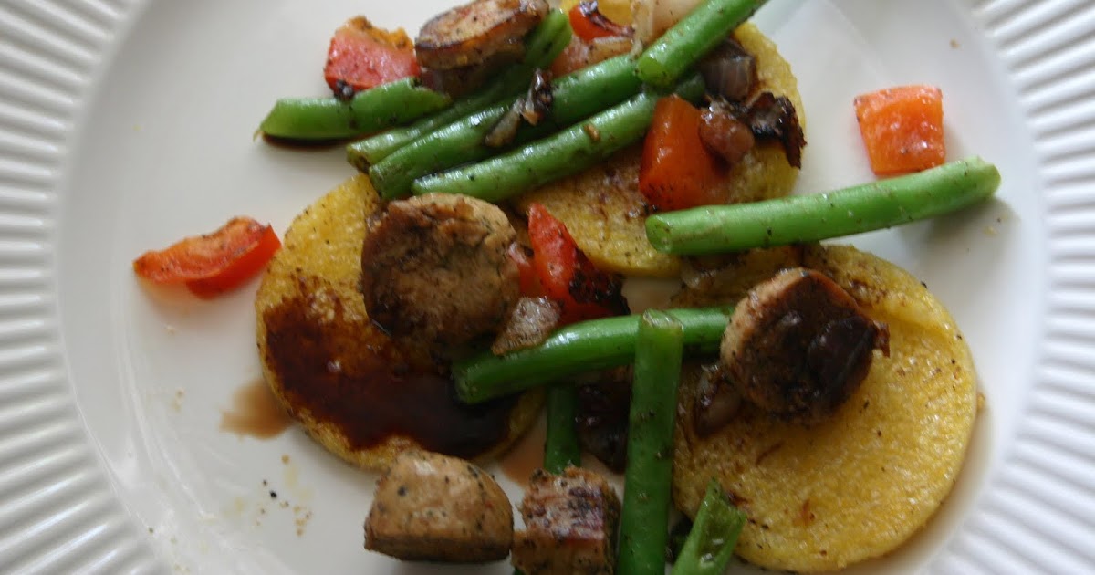 farmstand green beans & polenta* The Gardener's Cottage
