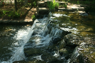 waterfall at Grounds for Sculpture, Hamilton, New Jersey by lawhawk 2007