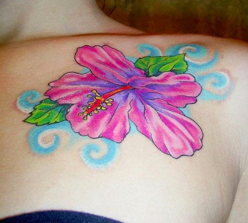hybiscus flower tattoo